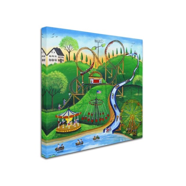 Cheryl Bartley 'Amusement Park Rides' Canvas Art,24x24